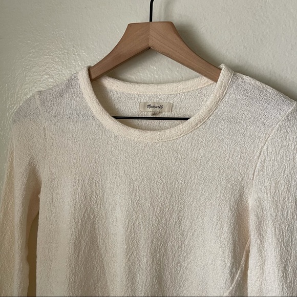Madewell | Long Sleeve Side Tie Top - Picture 2 of 8
